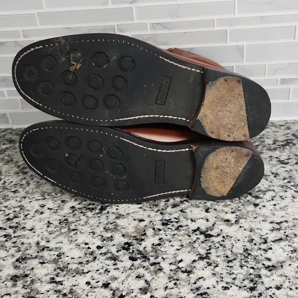 Brown L.L. Bean Signature Hawthorne Flat Toe Leather Boots sz 10.5 - Picture 6 of 6